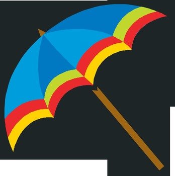 Beach Umbrella Clip Art N44