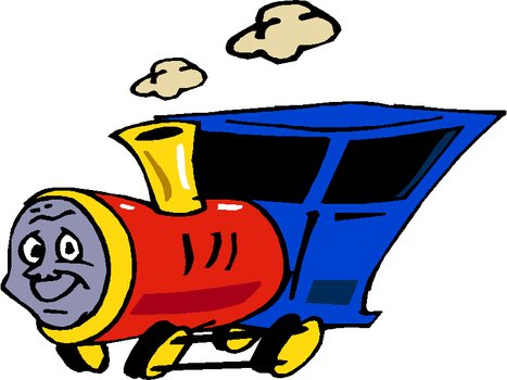 animated steam train
