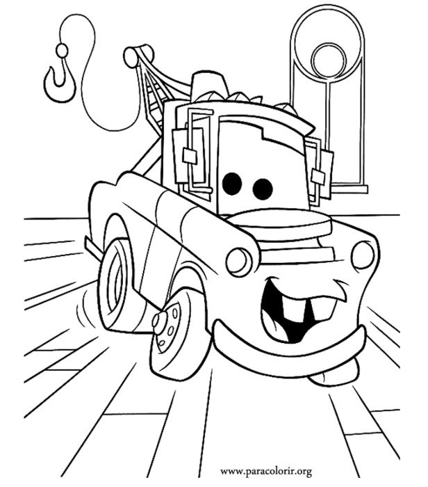 Cars Mater Coloring Pages