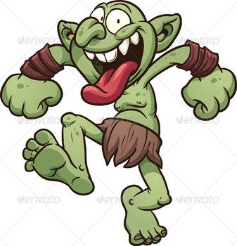 Cartoon Troll Clip Art N7