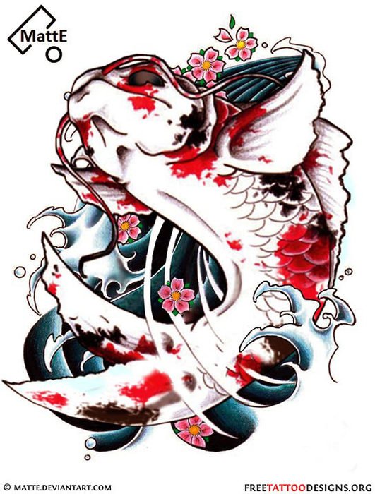 Koi Fish Tattoo Designs N2