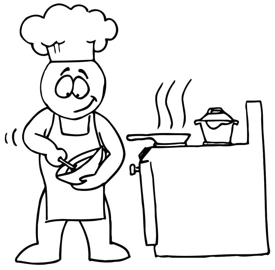 Dibujos De Cocineros Para Imprimir Colorear IMAGIXS