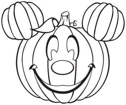 mickey mouse halloween coloring pages