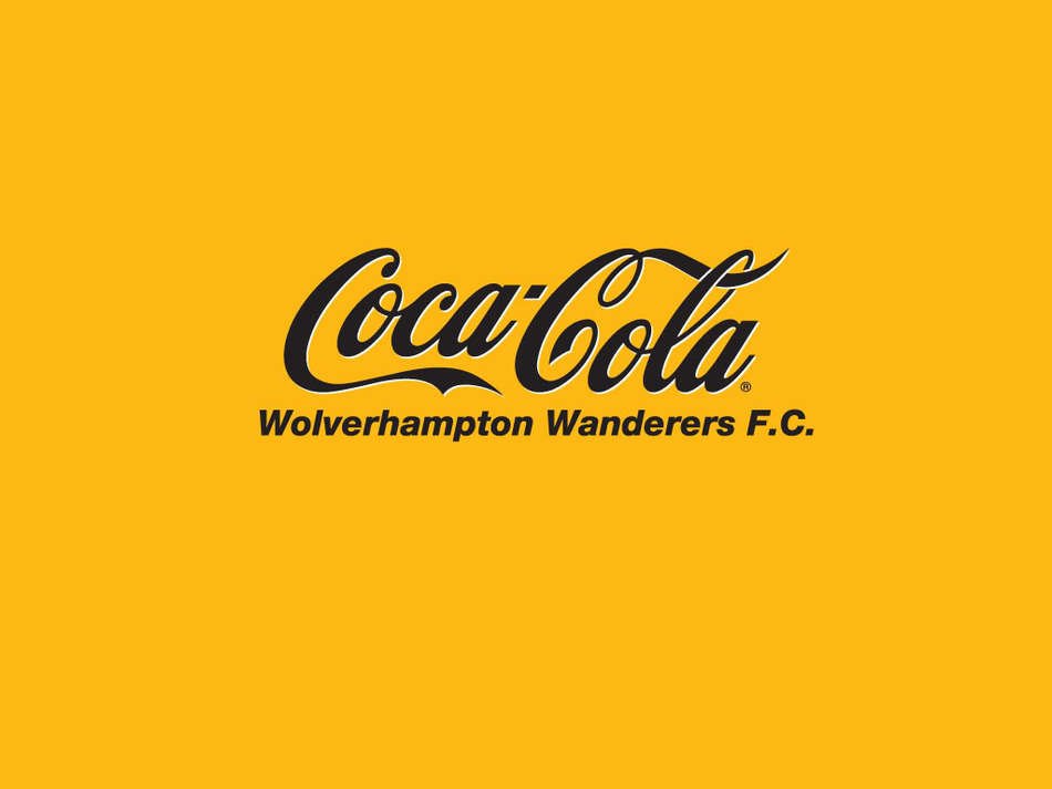 Coca Cola logo at orange background, Desktop Wallpaper