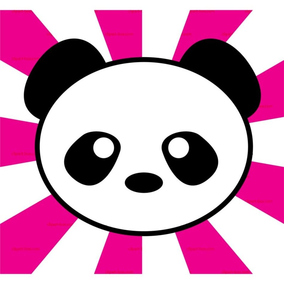 Panda Head Clip Art