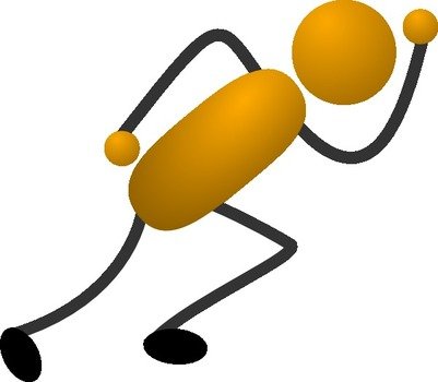 Running Stick Figure Clip Art N10