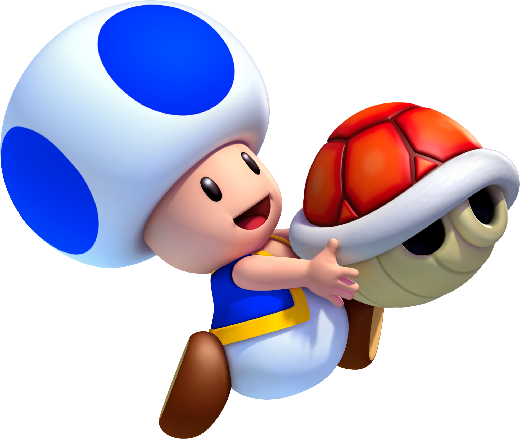 İllustration Of Blue Toad Super Mario 3d Free Image Download 