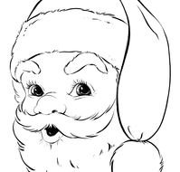 clipart of the Christmas Santa