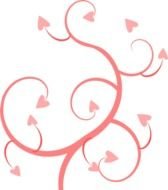 Heart Swirl Clip Art N9
