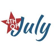 July 4th Word Art