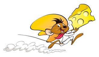 Speedy Gonzales mouse with chees drawing