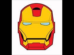 mask of Iron Man, drawing