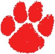 Red Tiger Paw Print N2