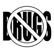 No Drugs Signs drawing