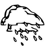 Rain Clip Art drawing