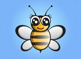 Cartoon Honey Bees drawing
