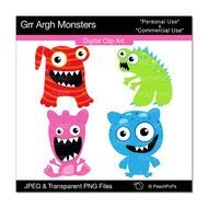 Cute Monster Clip Art N38