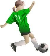 Little Girl Soccer Player