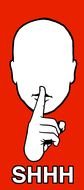 red silence sign