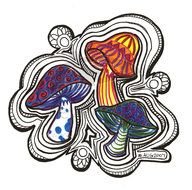 Trippy Mushroom Drawings