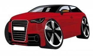 Cartoon Car as a picture for a clipart