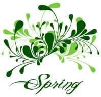 Spring as a graphic illustration