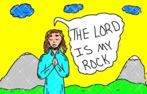 the lord is my rock, drawing