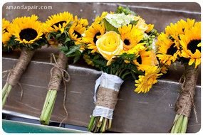 Sunflower Wedding Bouquet Ideas