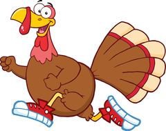 Running Turkey drawing