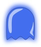 Blue Ghost Clip Art