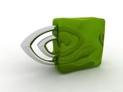 Green Spiral Eye Logo