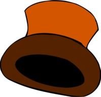 orange Hat Clip Art drawing