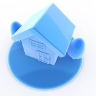 Blue House Clip Art N10