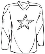 Clip art of the Basketball uniform