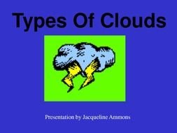 Types Of Clouds card drawing