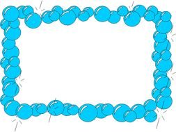 Bubble Border Clip Art drawing