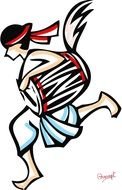 Indian girl dance drawing