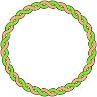 Rope Border green drawing