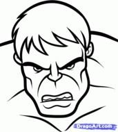 How To Draw Hulk Face N2