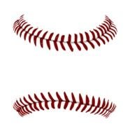 Baseball Laces Clip Art N12