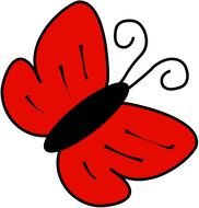 Blue Butterfly Clip Art N24