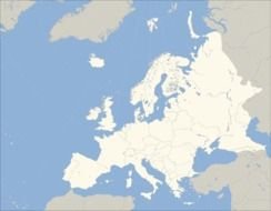 Europe Map Outline N2
