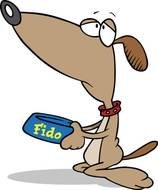 Begging Dog Clip Art N12