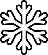 Snowflake Outline Clip Art