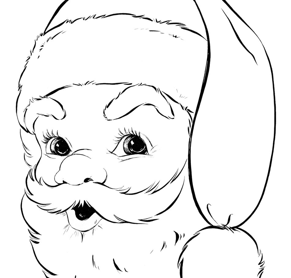 clipart of the Christmas Santa
