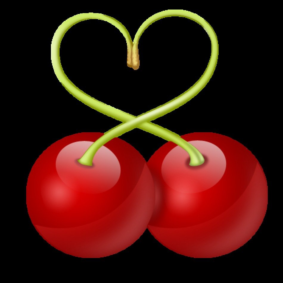 Cherries In Clip Art Hearts