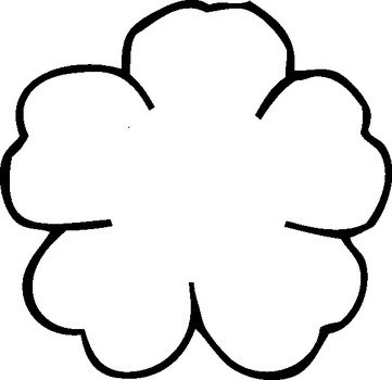 Flower Outline Clip Art N8