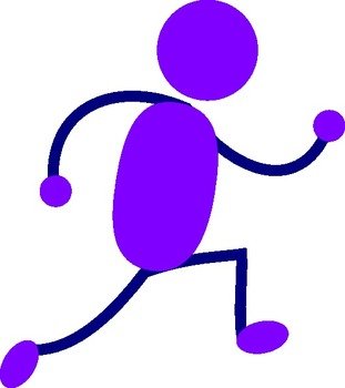 Stick Man Running Clip Art N17