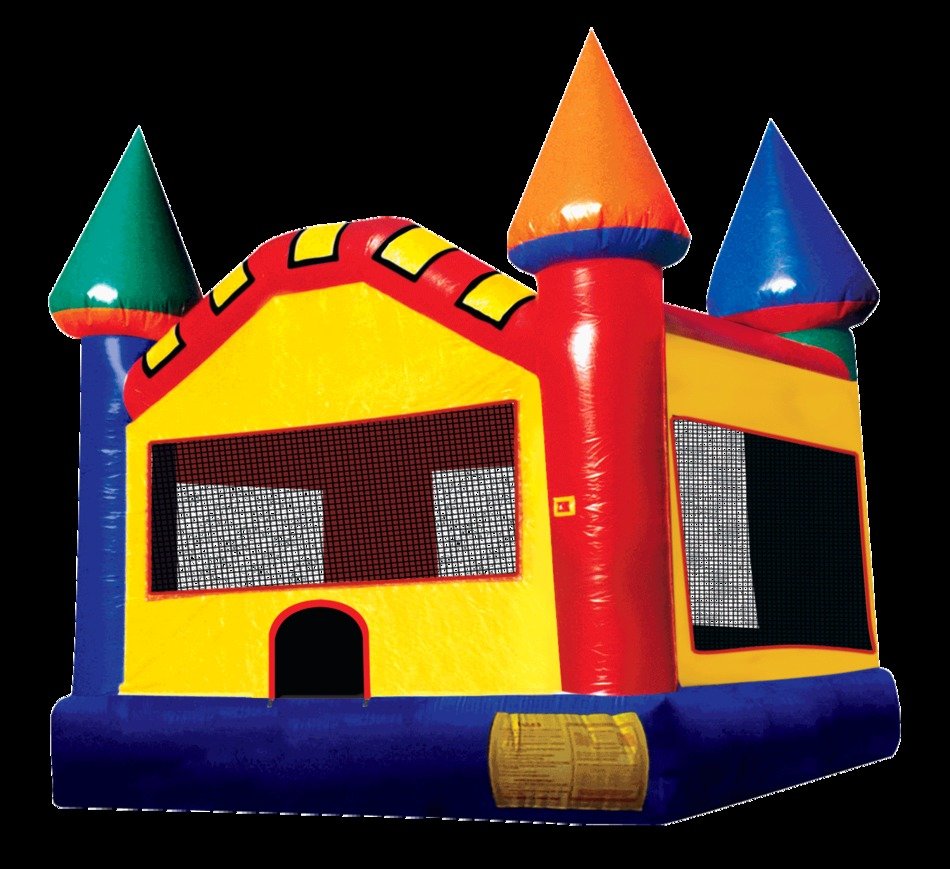 castle-shaped trampoline