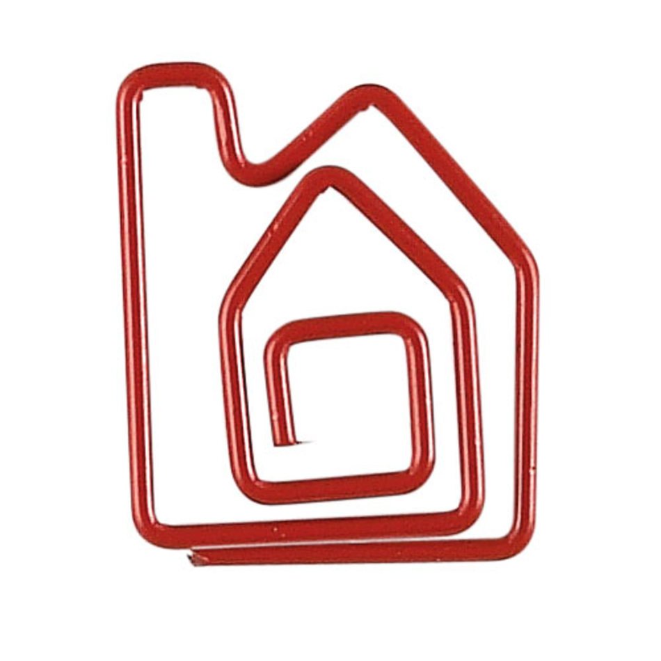 House Shaped Paper Clips